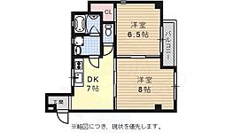 名古屋市営名城線 新瑞橋駅 徒歩13分の賃貸マンション 1階2DKの間取り