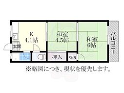 コーポ美芳 2階/-