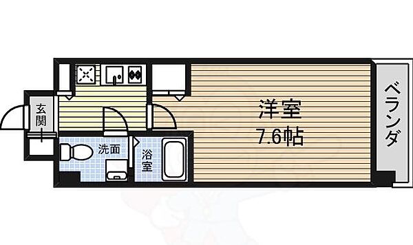 愛知県名古屋市昭和区鶴舞２丁目(賃貸マンション1K・3階・22.99㎡)の写真 その2