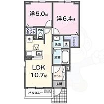 カーサ ミオ 1  ｜ 愛知県名古屋市緑区大高町字下塩田（賃貸アパート2LDK・1階・50.44㎡） その2