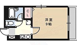 ハートイン若葉台N棟 1Kの間取図画像