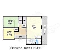 コーポヨコヰ 3DKの間取図画像