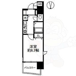 プレサンス桜通アベニュー 1Kの間取図画像