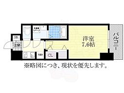 S-RESIDENCE桜本町awesome 12階1Kの間取り