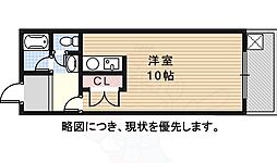 第一ヤマケンビル ワンルームの間取図画像