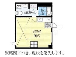 千種ハウス ワンルームの間取図画像