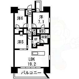 レーベン南大高THEONE 3LDKの間取図画像