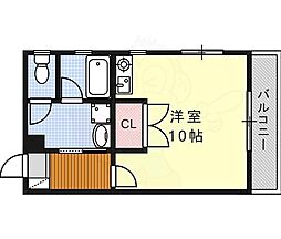 名古屋市営桜通線 桜山駅 徒歩8分の賃貸マンション 1階ワンルームの間取り