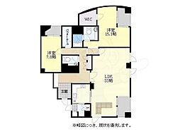 ダイアパレスロイヤル八事 2LDKの間取図画像