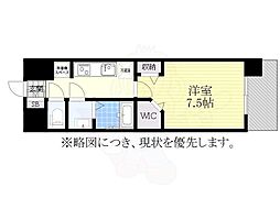 パルティール笠寺 1Kの間取図画像
