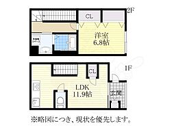 Calm seis 1LDKの間取図画像