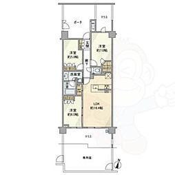 プラウド星ヶ丘104定借2年、令8年2月時点 1階