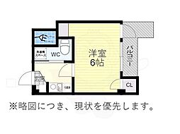 ファミリー白砂 1Kの間取図画像