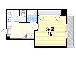 アーバンコート小松 1Kの間取図画像