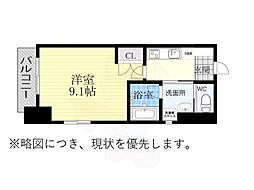 アールズタワー瑞穂運動場西駅前 1Kの間取図画像
