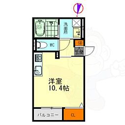 Vacheron 1Kの間取図画像