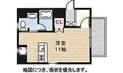 Marche3 ワンルームの間取図画像