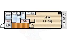 RESIDENCEGOKISOSQUARE 1Kの間取図画像
