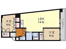 ファミールT・J 2LDKの間取図画像
