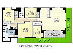 レザンドール東山元町 3SLDKの間取図画像