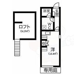 リーフ笠寺 ワンルームの間取図画像