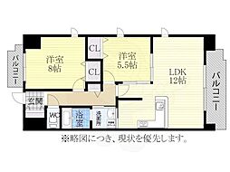 RYOKO戸部マンション 2LDKの間取図画像