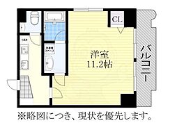 フィーブルサカエ 1Kの間取図画像