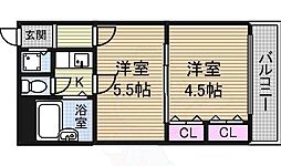 エスト葵南 2Kの間取図画像