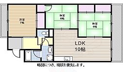 ドリーム梨花 3LDKの間取図画像