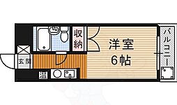 アークスハイツ ワンルームの間取図画像