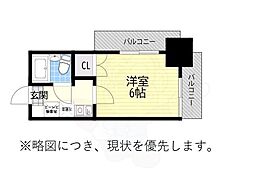 フェニックス広路 ワンルームの間取図画像