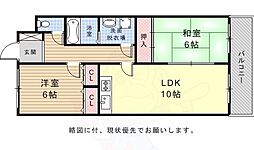 ラヴィアン 2LDKの間取図画像