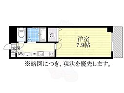 プリミエール御器所 1Kの間取図画像