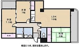 アルカディア5 3LDKの間取図画像