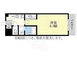 プロビデンス新瑞橋 1Kの間取図画像