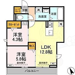 フレアブラーブ 2階