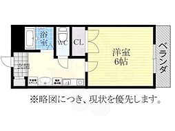 セピア237 1Kの間取図画像