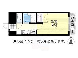 プルミエ熱田 1Kの間取図画像