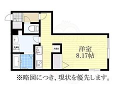 quador御器所 ワンルームの間取図画像