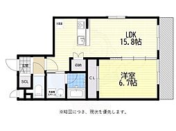 名古屋市千種区千種2丁目マンション 1LDKの間取図画像