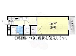 アルファ南分 1Kの間取図画像