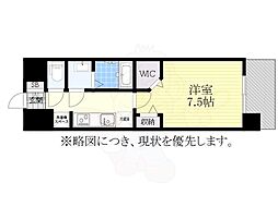パルティール笠寺 1Kの間取図画像