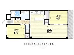 シャンボール近藤 2LDKの間取図画像