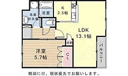 モアドルチェ 1LDKの間取図画像