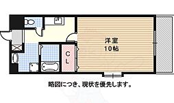 アーバンステージ藤ヶ丘 1Kの間取図画像