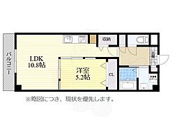 ドミールK 1LDKの間取図画像