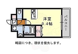 アンナマリーダイギ ワンルームの間取図画像