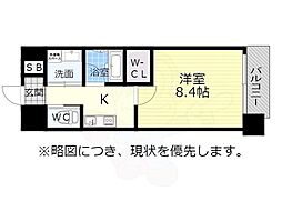 ウルフィエスタ桜山 1Kの間取図画像