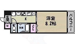 ルラシオン吹上 1Kの間取図画像