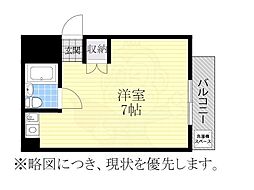 アイビーハイツ ワンルームの間取図画像